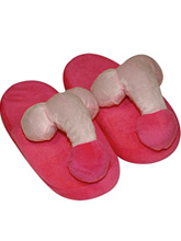 Pantufas De Peluche Com Pénis