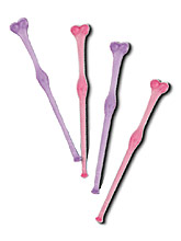 Pauzinho para misturar cocktails em forma de mulher - 4 unidades
