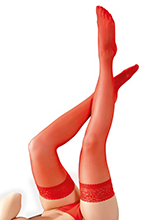 Stay-Up Stockings - Red