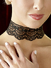 Choker Rendada - Negro