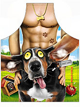 Avental Humorístico de Homem - Doggy Love