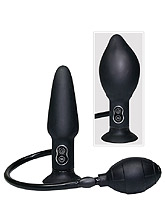 Inflatable Vibrating Butt Plug - 17cm