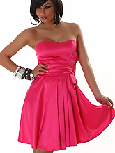 Vestido Cocktail - Rosa Neon