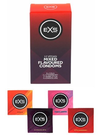 Preservativos Sabores  - EXS Mixed Flavoured 12un