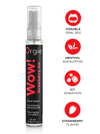 Spray Intensificador de Sexo Oral Wow - Morango 10ml