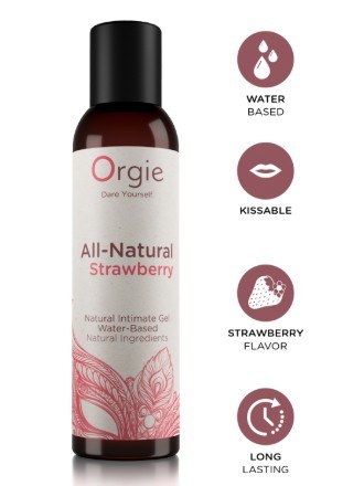 Edible Lubricant - All Natural Strawberry 150ml