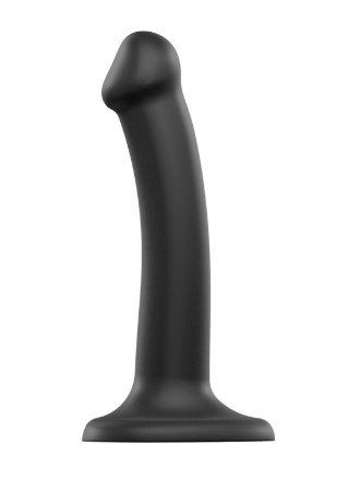Dildo Fino Com Ventosa 14cm - Preto