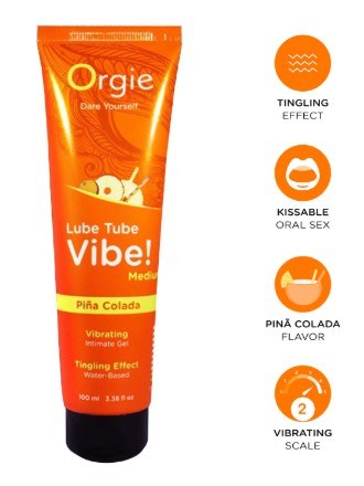 Lubrificante Estimulante Comestível - Lube Tube Piña Colada - 100ML