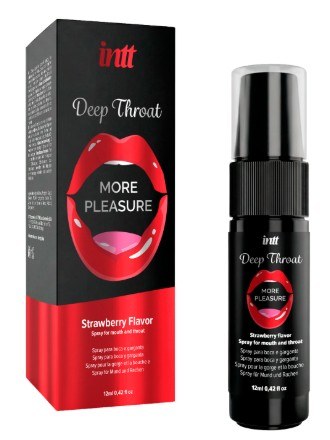 Spray Para Sexo Oral e Garganta Funda Deep Throat - Morango