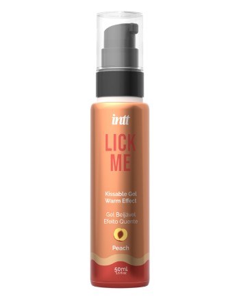 Gel Comestível Efeito Calor Para Sexo Oral - Lick Me Sabor Pêssego 