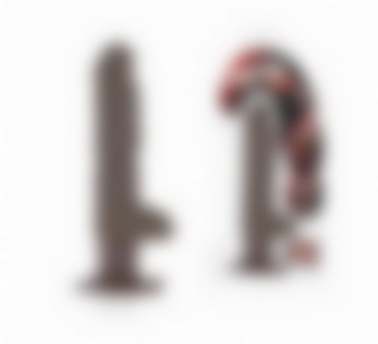 Suction Cup Realistic Vibrator - 13cm Brown