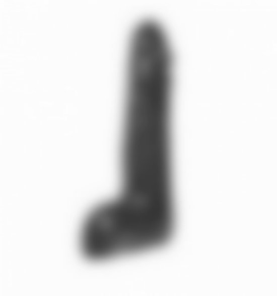 All Black Dildo Realístico Negro - 16cm