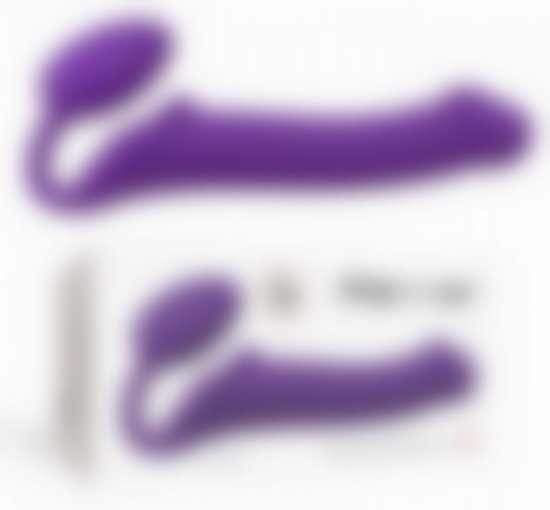 High Quality Strapless Strap-On Purple - Size L