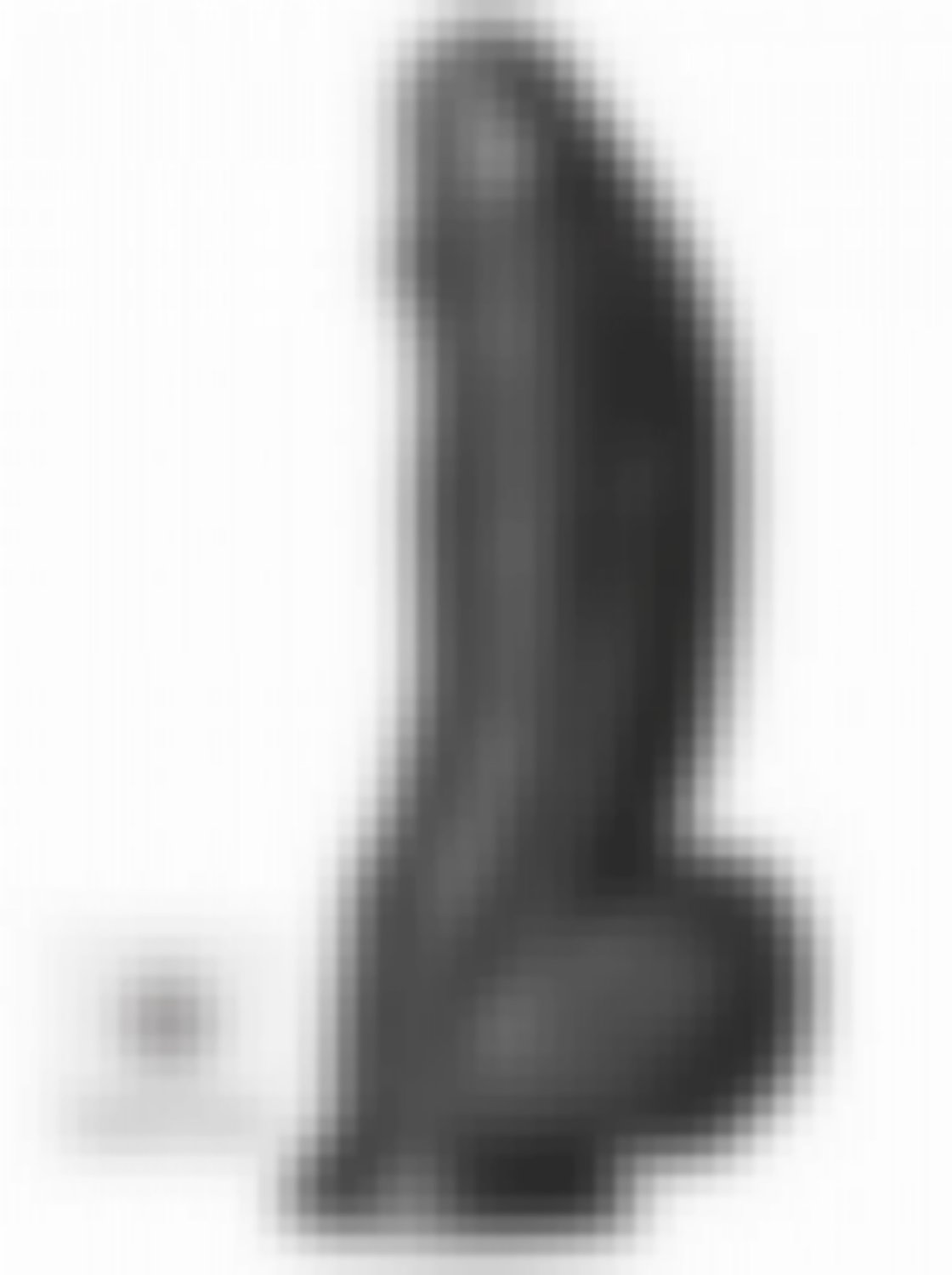 Vibrador Preto XXL - Demon 21.5cm