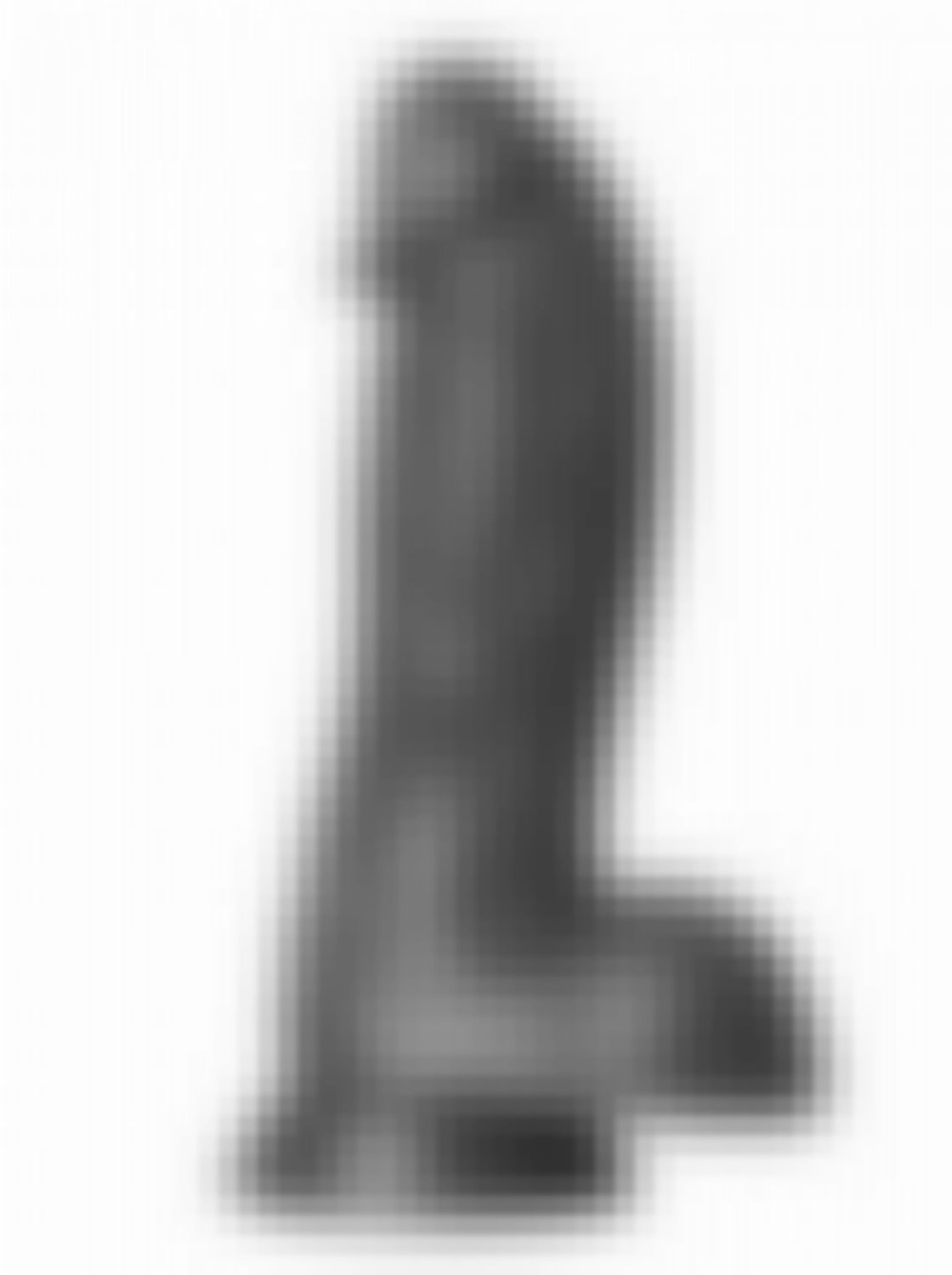 Vibrador Negro XL - Dinosaurio 16cm