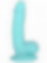 Dildo Com Ventosa 12cm - Azul