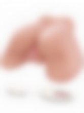 Masturbador Realista Vagina Y Ano - Beige