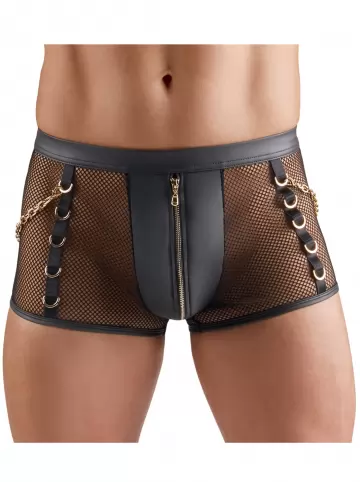 Svenjoyment Boxer de Rede com Detalhes Dourados