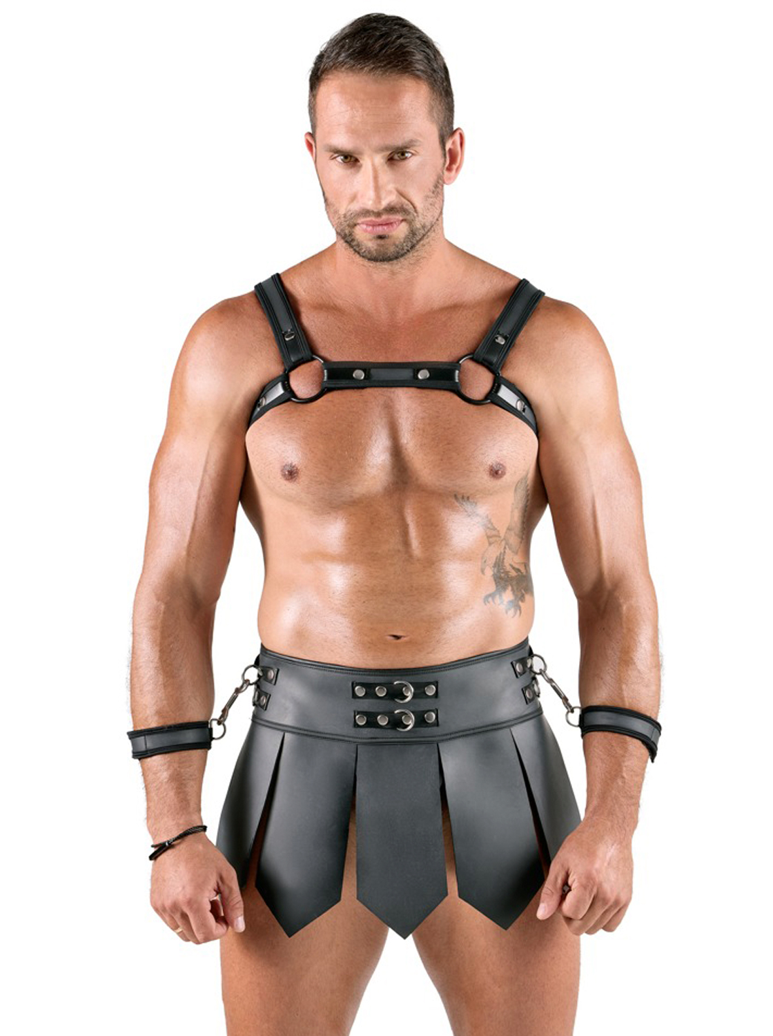 Conjunto Gladiador Em Pele Vegana 