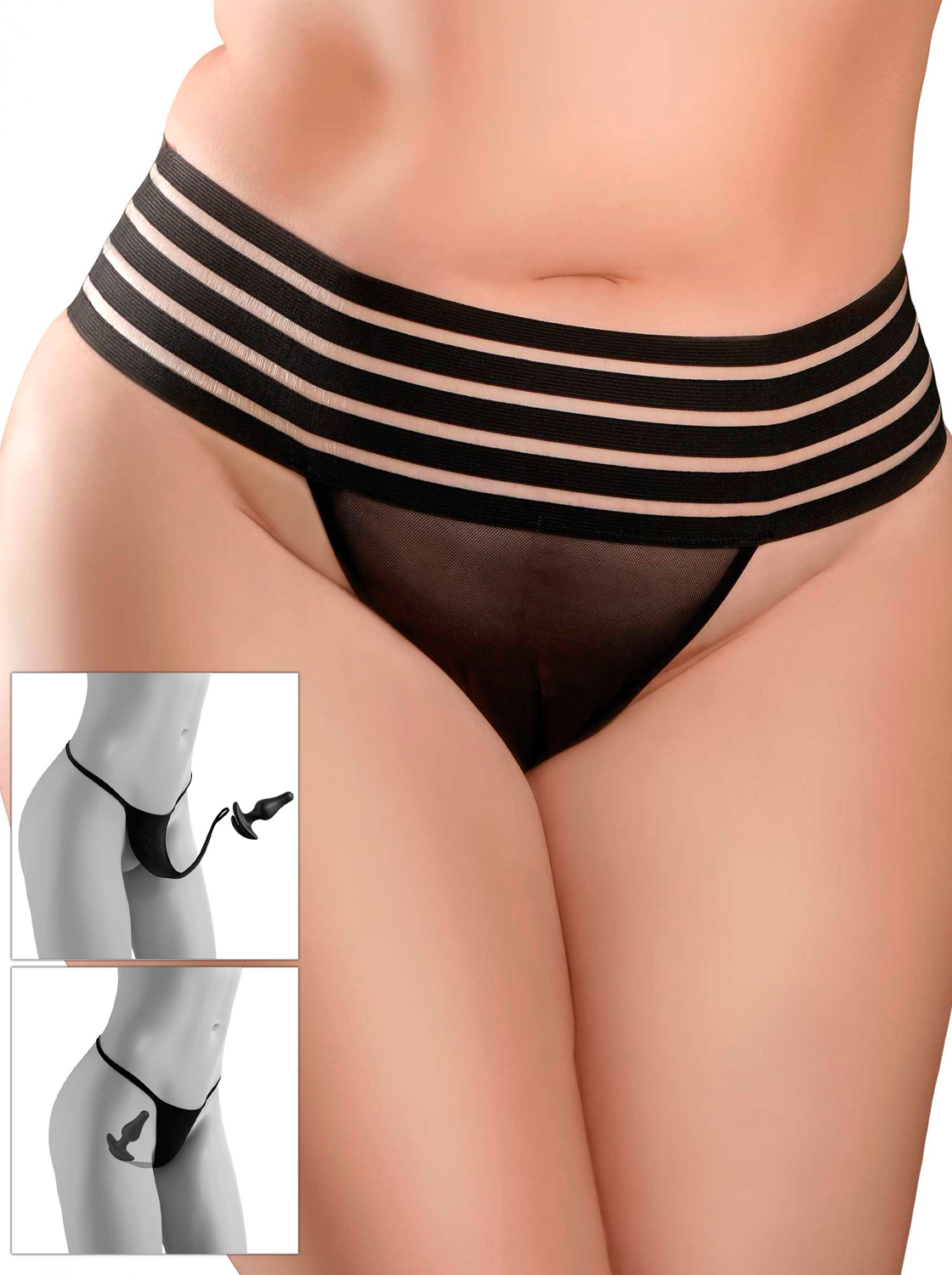 Cuequinha Com Plug Anal - Love Garter XL - XXL