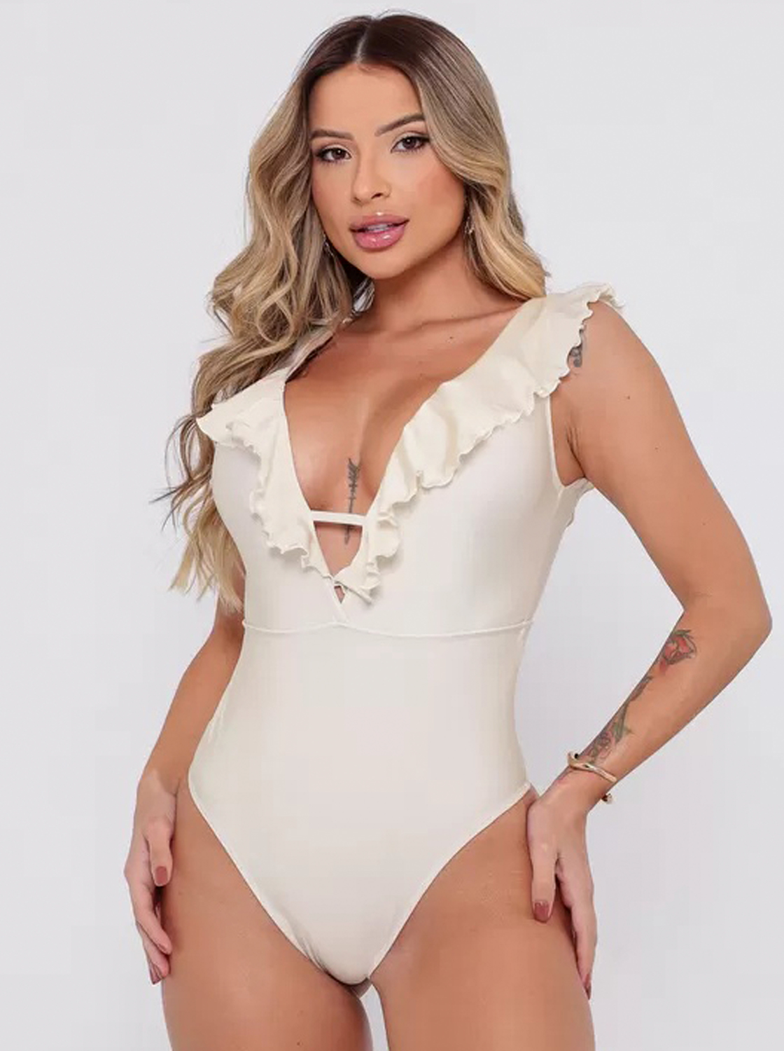 Fato Banho Brasileiro Luna - Off White
