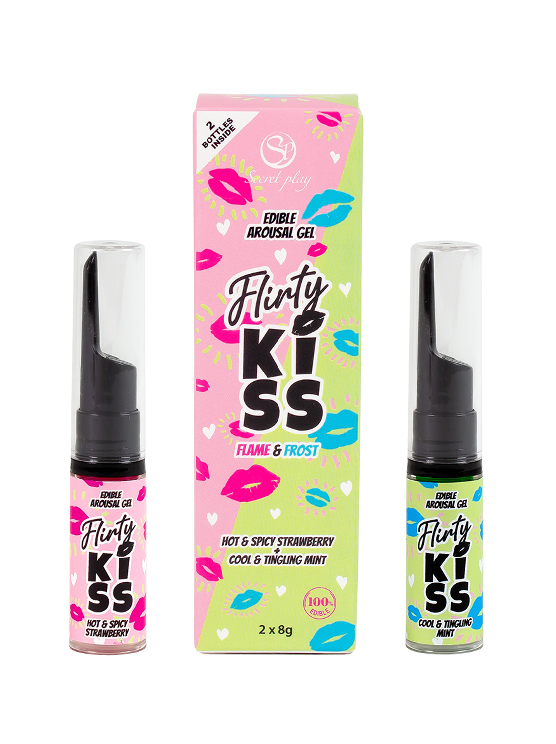Gel Estimulante Beijável Quente E Frio - Flirty Kiss