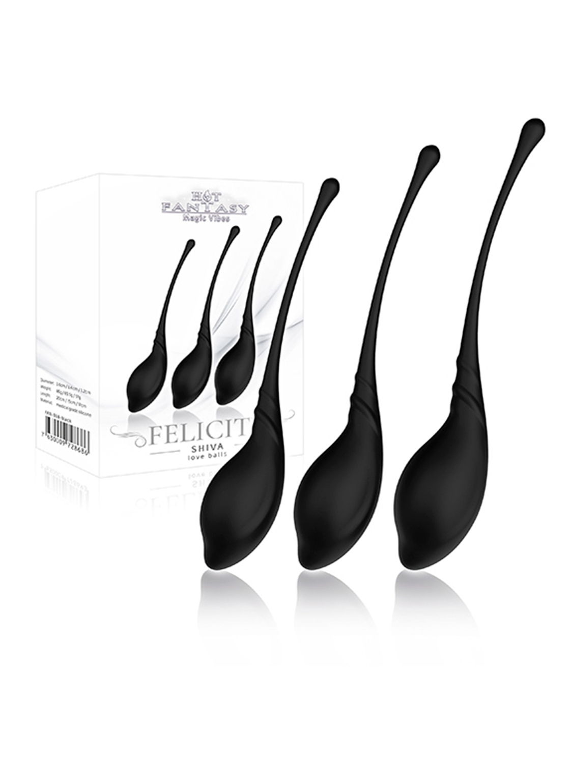 Kit Cones Vaginais Shiva - Preto