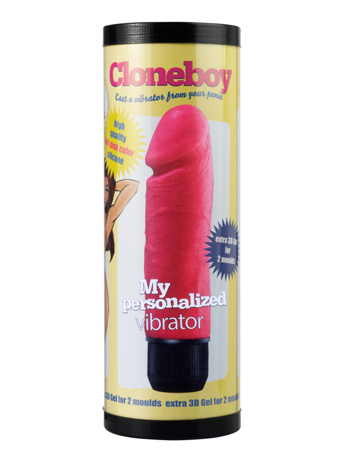 Kit Réplica de Pénis - CloneBoy Com Vibração Rosa