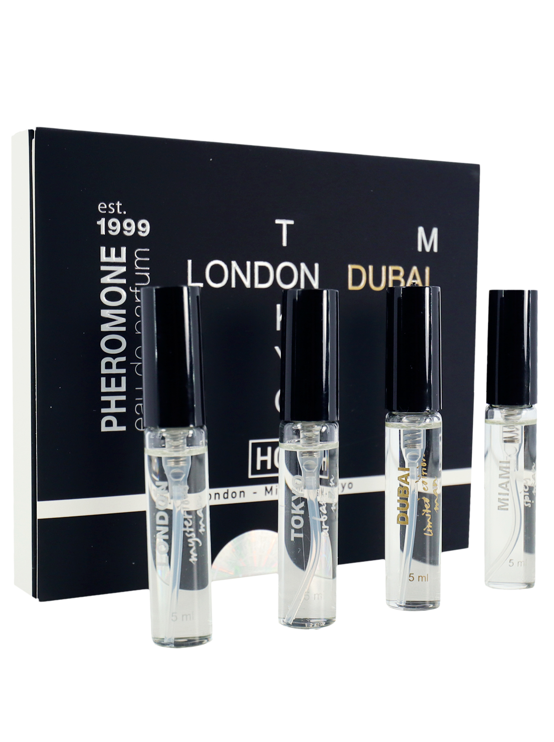 Kit Viagem 4 Perfumes Com Feromonas - Homem 5ml