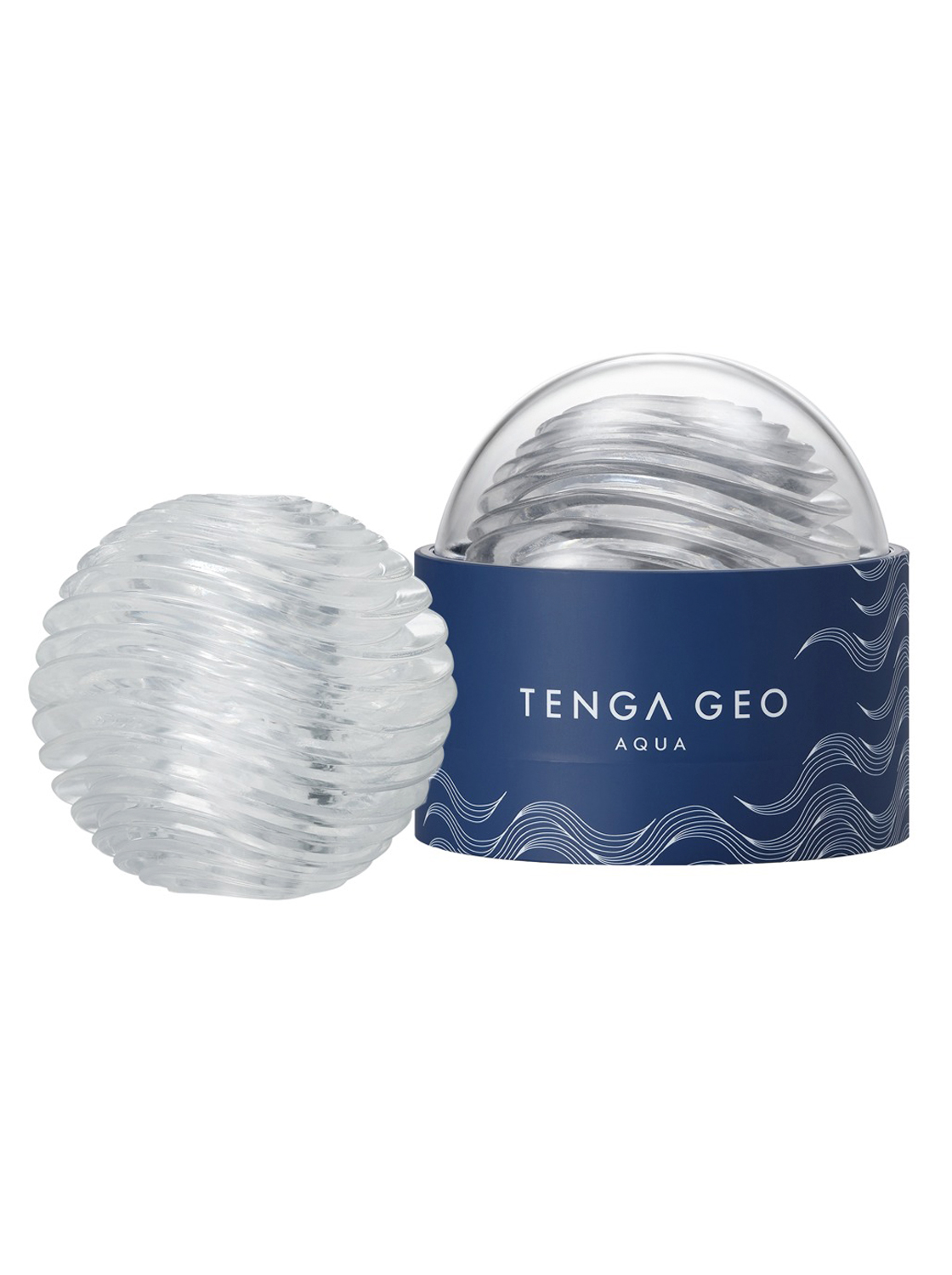 Masturbador Transparente Tenga Geo Aqua
