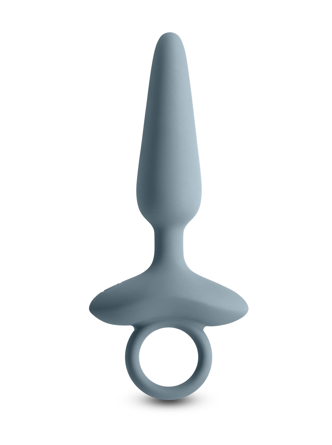 Plug Anal De Silicone Com Vibração Para Iniciantes - 9.5cm Azul
