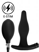 Rimba Eletro Play Plug Anal Insuflável com Electroestimulação - 12cm Preto – imagem 1
