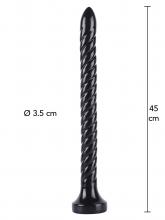 Extreme Plug Anal XXL Extra Longo com Textura Espiral - 41cm – imagem 4