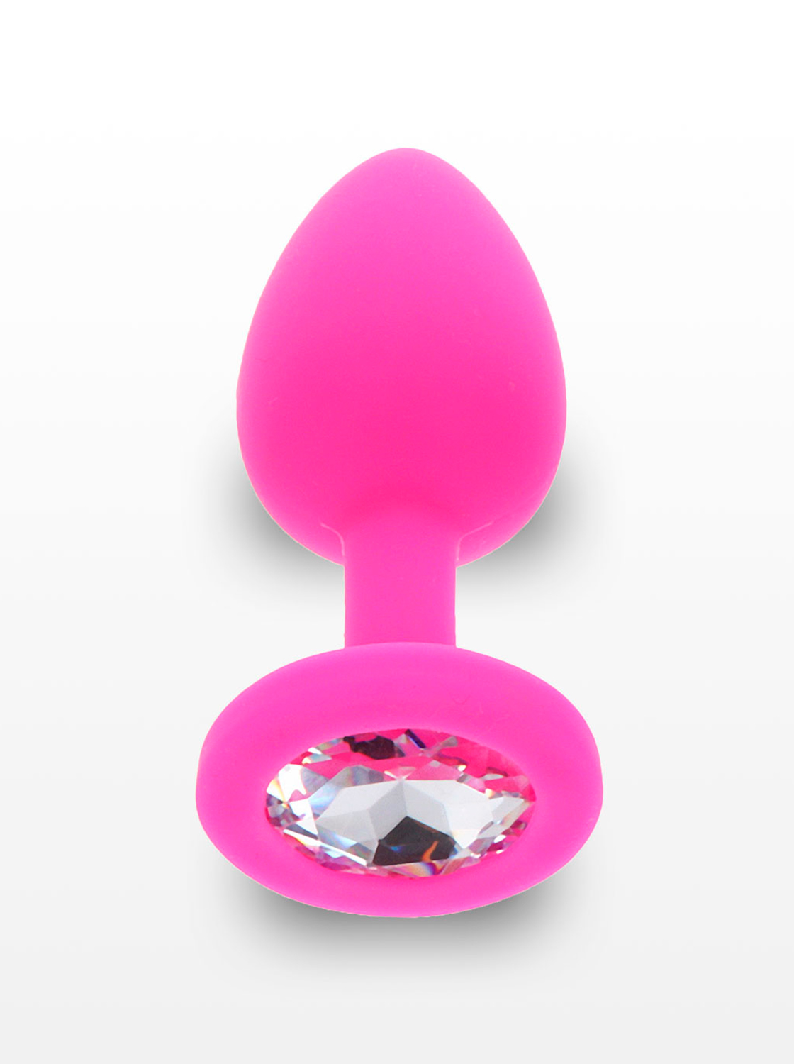 Plug Botão De Rosa Para Iniciantes 6cm - Rosa 