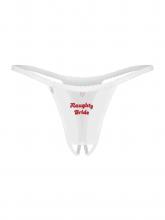 Obsessive Tanga Aberta Com Frase “Naughty Bride” - Weddya Bride – imagem 3