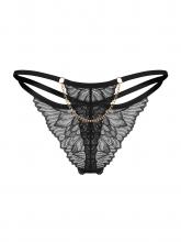 Obsessive Tanga de Renda com Corrente Dourada - Matildea Black – imagem 5