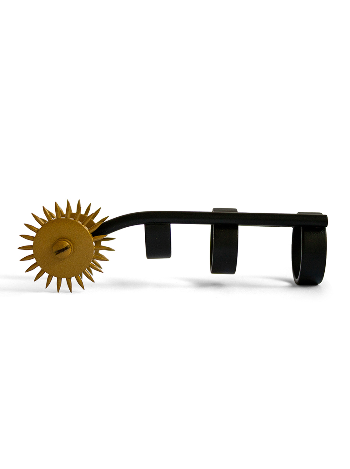 Unha de Gato Com Rodas de Picos - Preto & Dourado