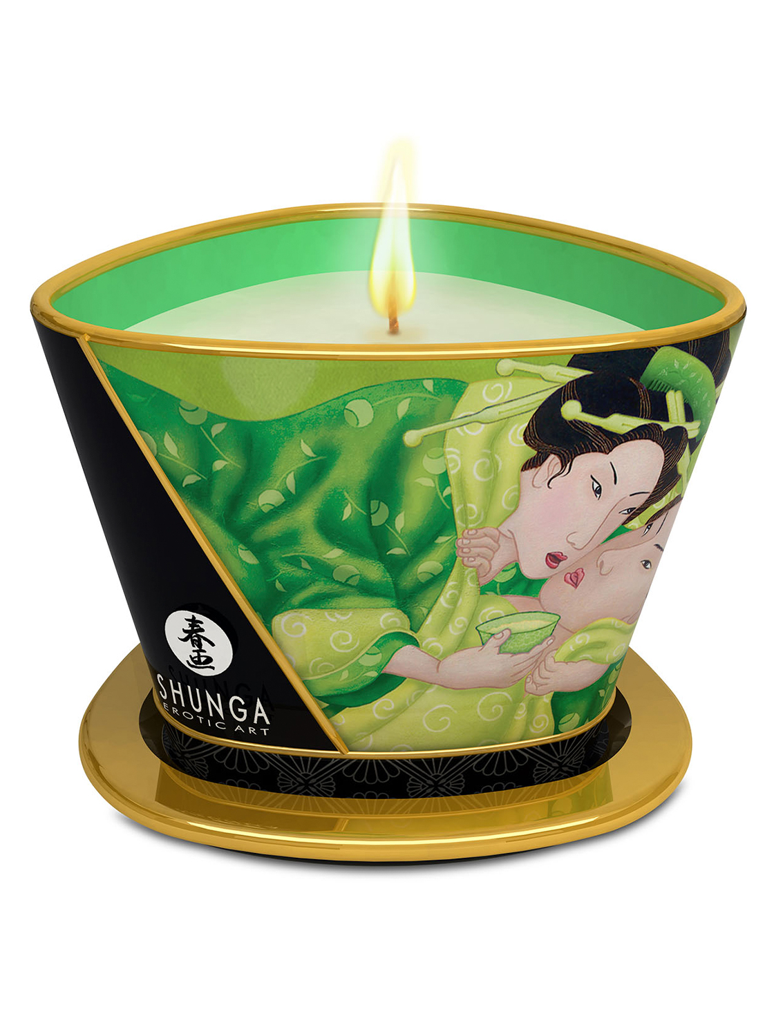 Vela Massagem Chá Verde 170ml - Shunga®