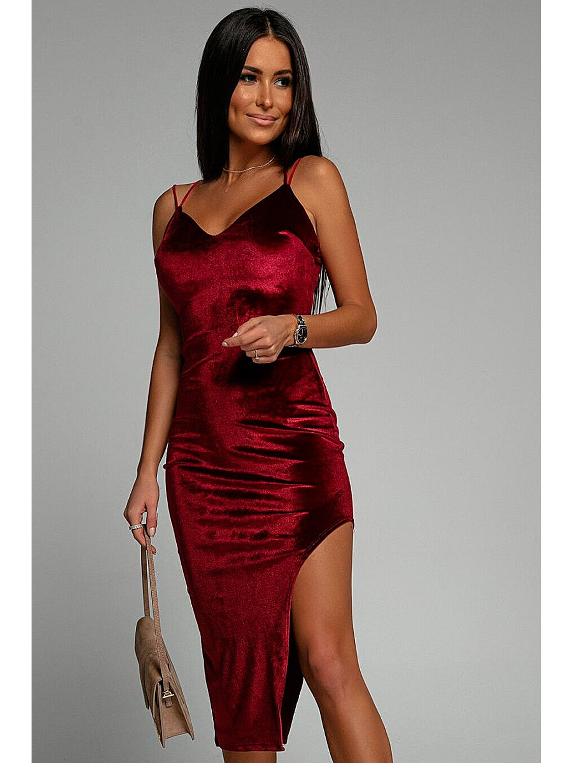 Vestido Helena - Bordeaux