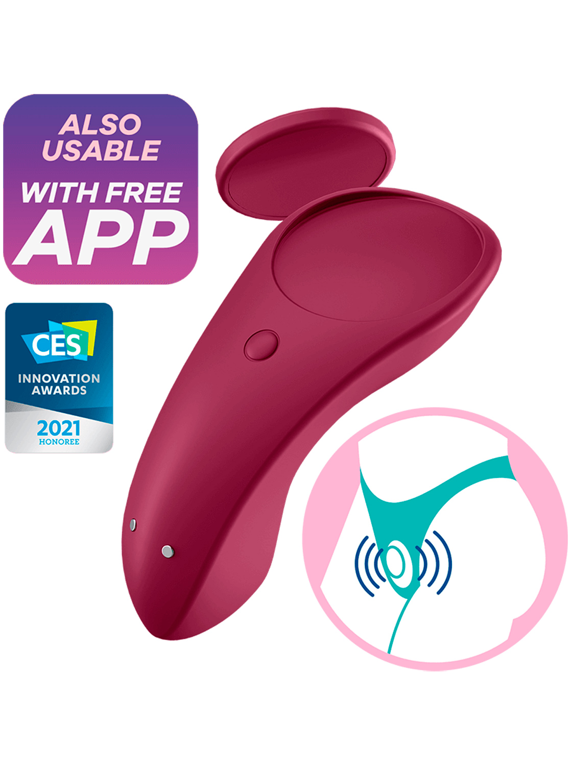 Vibrador para Cueca C/ APP Sexy Secret - Satisfyer 
