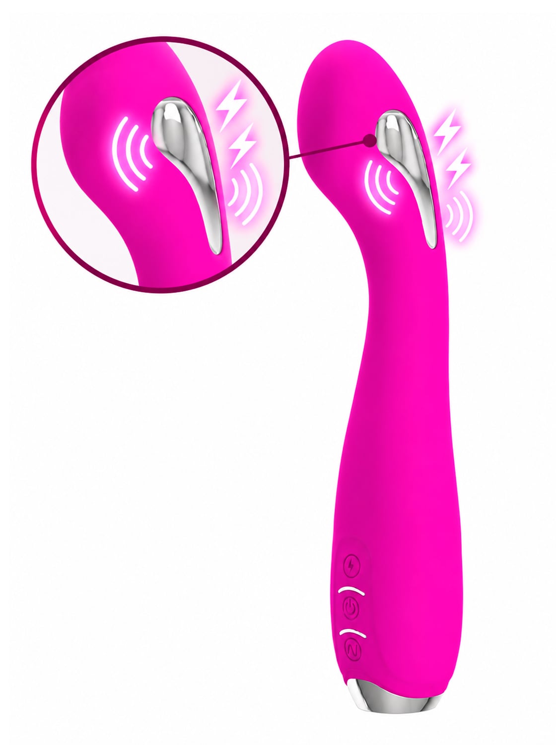 Vibrador Ponto-G com Eletroestimulação e Controlo por App - Pretty Love Hector